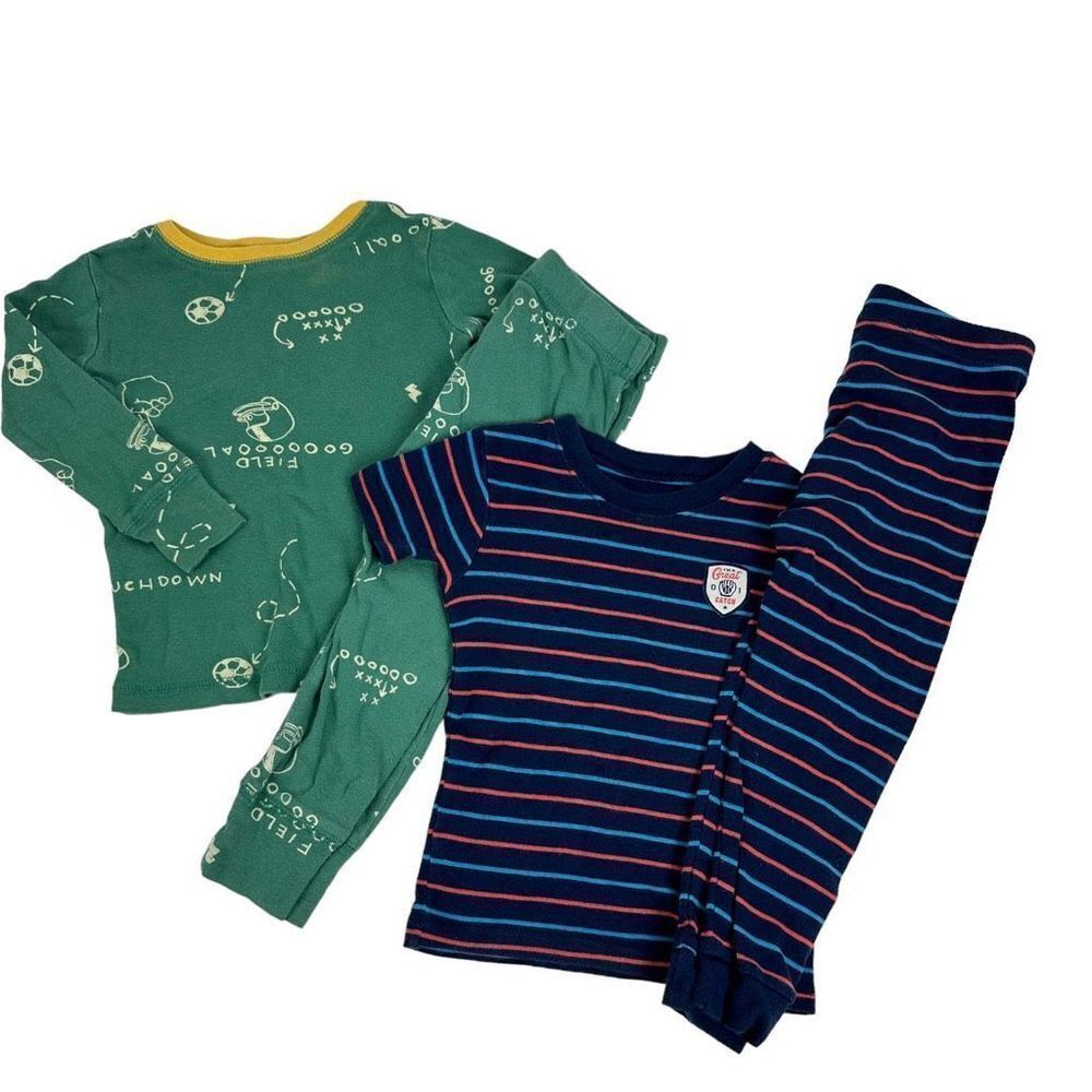 Boys pjs soccer & baseball design size 2T